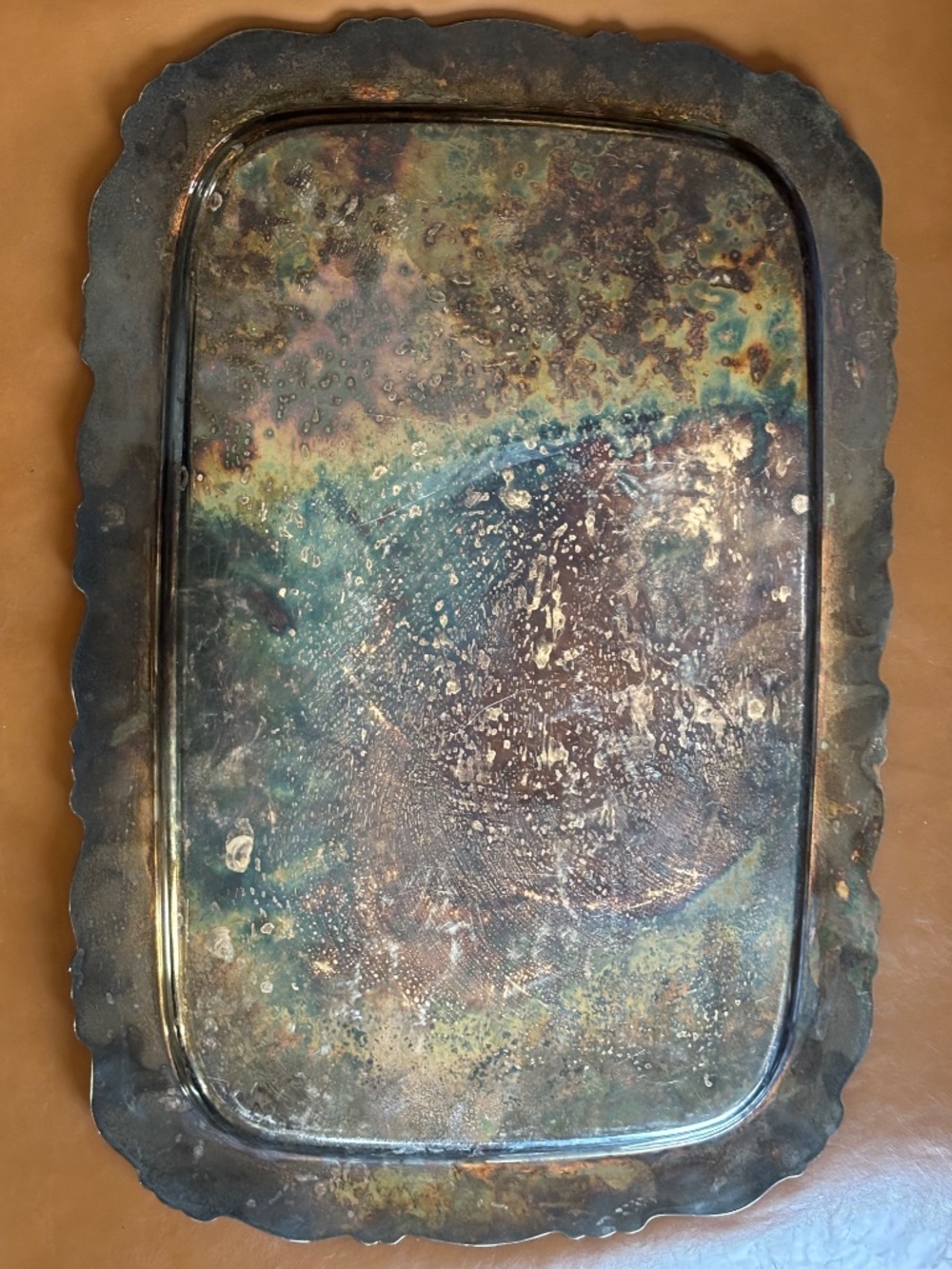 Oneida USA Silver Waiter Large Platter Tray - Picture 3 of 7